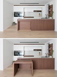Design Detail A Dining Table Is Hidden Within This Kitchen Kitchen Room Design Kitchen Furniture Design Kitchen Island Dining Table