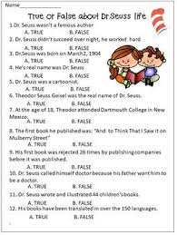 Dr Seuss Week And Read Across America Reading Comprehension 3 5 Grade Reading Comprehension Comprehension Reading Comprehension Passages