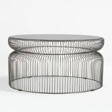 Coffee is love, coffee is life. Spoke Smoke Glass Graphite Metal Coffee Table Crate And Barrel Uae