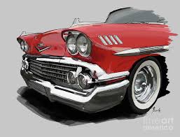 All orders are custom made and most ship worldwide within 24 hours. Chevrolet Impala Drawings Fine Art America