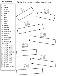 You can either print the screen utilizing the large image loaded on the web. French Numbers Worksheet Teaching Resources