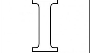 Letras Huecas Para Colorear
