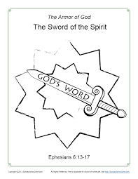 Despite how the accounts are interpreted, they s. Sword Of The Spirit Coloring Page