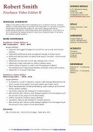 Video editor cover letter example: Freelance Video Editor Resume Samples Qwikresume