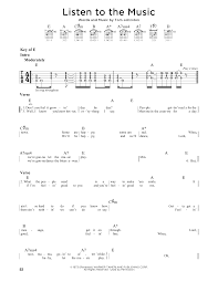 I am crazy for this song and has listened to this song on repeat for many months. Listen To The Music By The Doobie Brothers Guitar Lead Sheet Guitar Instructor