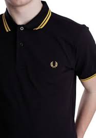 Black And Gold Fred Perry Polo Shirt Pin On Fashion