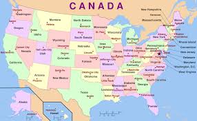 Clean And Large Map Of The United States Capital And Cities Whatsanswer