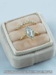Vintage Marquise Diamond With Marquis Halo And Solitaire Plain Band Vintage Bubble Wedding Ba Engagement Rings Marquise Wedding Rings Vintage Engagement Rings