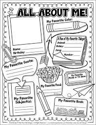 Not only they are a great icebreaker, but they also help you keep track of all the progress and changes that take place over the years. Free All About Me Activity Worksheet All About Me Activities First Day Of School Activities About Me Activities