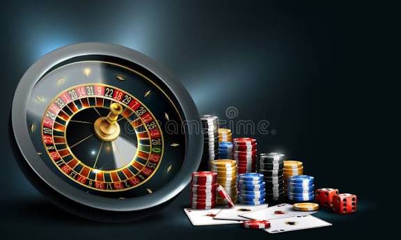 Сards, Chips, Craps and Roulette. Casino Background Stock Vector - Illustration of cards, gamble: 240756316