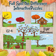 Puzzle players are very loyal. Fall Puzzles Spot The Difference Grade 2 4 Tpt