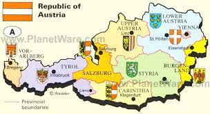 Salzburg road map and satellite view with street view, gps navigation, accommodation salzburg is situated at 47.8° north latitude, 13.04° east longitude and 422 meters elevation above the sea level. Map Of Republic Of Austria Planetware