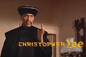 Christopher Lee (Scaramanga) and Karin Dor (Helga Brandt) in The Face of Fu  Manchu (1965) : r/JamesBond