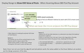 Lets Show Usd Value Of Posts When Hovering Above Sbd Post