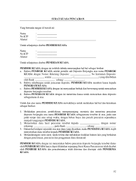 Maka pembayaran sewa di tahun kelima. Surat Kuasa Sk Pencairan Deposito Edit Kosong