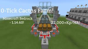 New infinite emeralds trick using 1 item 1 15 2 1 16 5 minecraft. Minecraft Bedrock 0 Tick Cactus Farm 1 16 0 1 14 60 Upgrade Ep 1 22 000 Kp Hr Youtube