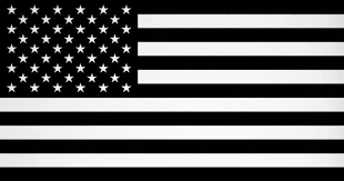 Black And White American Flag With Red And Blue Stripe Meaning Black And White American Flag Black And White Flag Memorial Day Sales Black And White