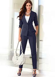 Navy Pant Suit From Venus Pantsuits For Women Professional Outfits Business Attire Women