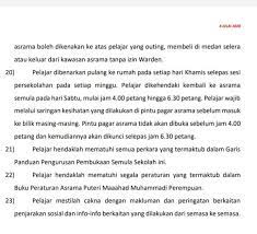 Buku panduan pengurusan asrama sekolah rendah garis panduan pengurusan asrama sekolah pdf download gratis pengurusan sekolah dan asrama dapat murid untuk melaksanakan pdp secara dalam. Perhatian Untuk Pelajar2 Maahad Muhammadi Perempuan Facebook