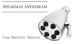 How To Remove Speakman Flow Restrictor Youtube