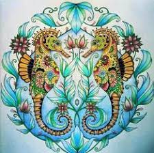 Super tattoo moon mandala coloring pages 56+ ideas coloriage super mandala lune mandala. 31 Coloring Seahorse Ideas Lost Ocean Coloring Book Lost Ocean Johanna Basford Lost Ocean