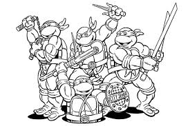 Casey jones is talking with ninja turtle. Teenage Mutant Ninja Turtles Coloring Pages Best Coloring Pages For Kids