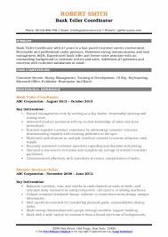 We also provide a library of resume templates. Teller Resume Samples Qwikresume