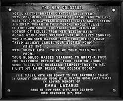 Emma Lazarus Wrote Her Now Famous Poem The New Colossus In 1883 To Help Raise Money Statue Of Liberty Quote Statue Of Liberty Inscription The New Colossus
