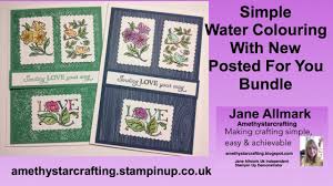 My first paper crafting love was scrapbooking. Stampin Up Posted For You Bundle Simple Water Coloured Card Ideas Youtube