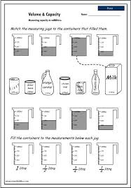 Volume Worksheet 4th Grade Volume And Capacity Worksheet In 2020 Volume Worksheets Capacity Worksheets Math Worksheets