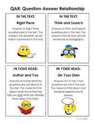 Qar Poster Question Answer Relationship This Or That Questions Inferential Questions Reciprocal Teaching