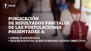 Si tienes alguna duda o consulta, no dudes en contactarnos! Publicacion De Resultados Parciales De Las Postulaciones Presentadas A Las Carreras De Educacion Basica Y Educacion Intercultural Bilingue En Modalidad A Distancia Cohorte 2019b Unae
