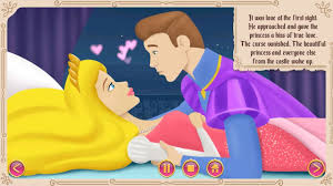 A princess is awakened from a long sleep by a handsome prince. Sleeping Beauty Storybook Youtube