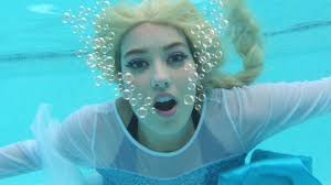 Frozen Elsa POOL SCARE! w- Spiderman Bad Baby Maleficent Pink Spidergirl  Anna! Funny Superheroes -)