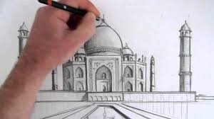 How To Draw The Taj Mahal Narrated Step By Step