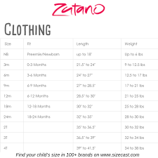 size chart baby clothes sizes clothing size chart kids