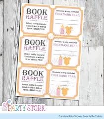 Baby Shower Book Raffle Tickets Pink For Girl By Thepartystork 6 99 Baby Shower Raffle Baby Shower Book Circus Baby Shower