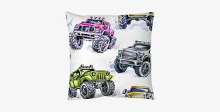Cartoon monster tow truck isolated on white background. Watercolor Seamless Pattern Cartoon Monster Trucks Monster Trucks Background Transparent Png 400x400 Free Download On Nicepng