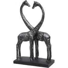 10.5wx8dx9h aluminum with black textured finish wipe clean made in india. Oxford Interiors Giraffes In Love Sculptures Styling From Cp Lighting Interiors Uk