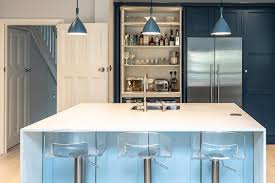 Our shaker style kitchens are machined and assembled in a dedicated workshop by professional cabinet makers using the finest fittings and accessories. Shaker Style Blue Kitchen Stoneham Kitchens