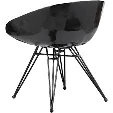 Shop Pugo Black Metal Chair Paying Homage To The Classic Eames Eiffel Chair Our Avant Garde Version Sho Black Metal Chairs Modern Outdoor Chairs Metal Chairs