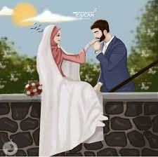 Gambar kartun muslimah bercadar 1 keluarga. 60 Gambar Animasi Romantis Cikimm Com