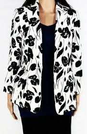 Black And White Suit Jacket Womens Kasper Women S Suit Blazer Black White Us Size 4 Jacket Floral Print 119 336 Blazer Suit Women Suits For Women Women