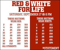 Red Out White Out Seating Chart Vs Odu Pack Insider