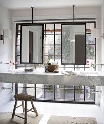 Bathroom Ceiling Mounted Mirror In Front Of Windows Christopher Architecture Interiors By Chris Reebal Bathroom Design Trends Tan Bathroom Home Remodeling