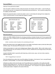When the work environment is dynamic and challenging, the needs of each employee will be unique and their reactions to the many. Tone And Mood Worksheet Subjective Experience Cognitive Science