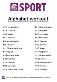 We may earn a commission through links on our site. Rgu Sport This Weeks Alphabet Workout Word Is Regulation Facebook