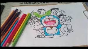 Doraemon merupakan serial anime yang ditulis oleh fujiko f. Ayo Menggambar Dan Mewarnai Doraemon Belajar Mengenal Cute766
