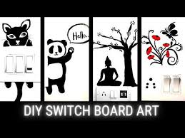 Maybe you would like to learn more about one of these? Diy Wall Painting Switchboard Art Design Idea Wall Painting For Beginners Devika Youtube In 2021 Diy Wall Painting Wall Painting Switchboard Art