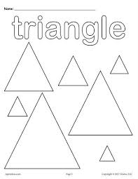12 Shapes Coloring Pages Shape Worksheets For Preschool Shape Coloring Pages Triangle Worksheet